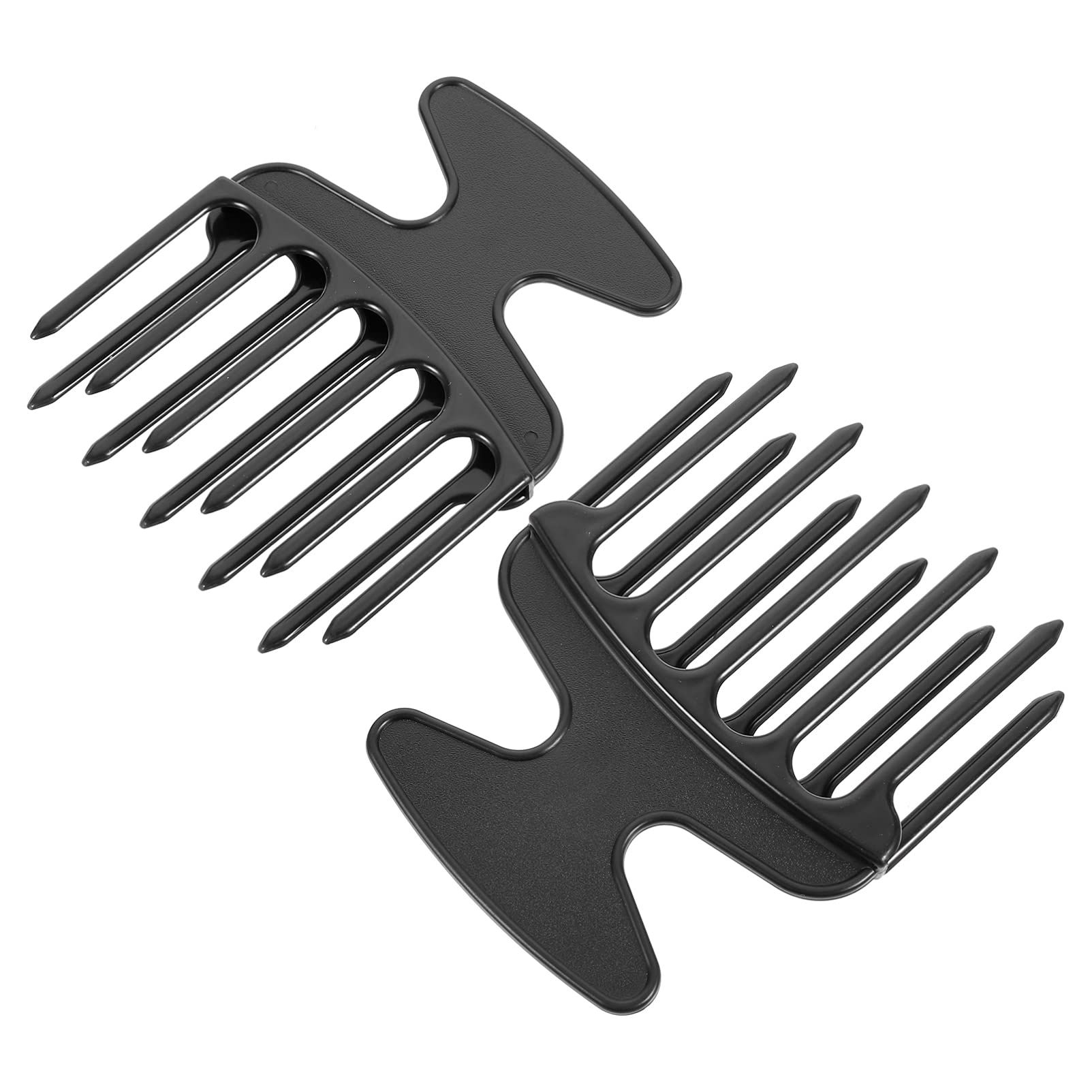 **Lurrose 2-Pack Afro Picks - Wide Tooth Detangling Comb for Natural Hair, Wigs & Braids - Double Fist Pick Hair Styling Comb for Men & Women - Perfect for Curly, Coily & Thick Hair (Blue)**    *(Ideal for salon use, home styling, travel, and daily detangling of afros, braids, twists, and extensions.)*