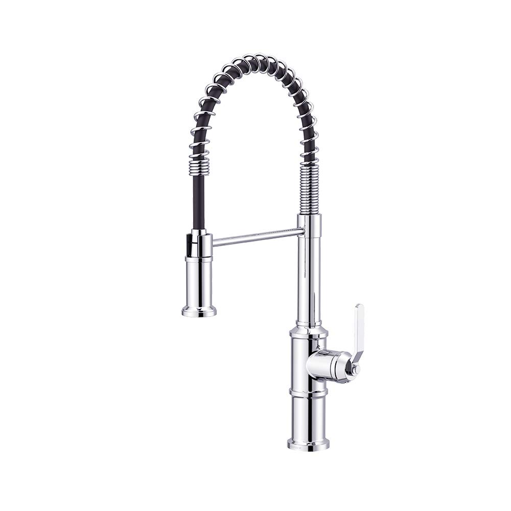 Gerber Plumbing Kinzie Pre-Rinse Commercial Kitchen Faucet - Heavy Duty Stainless Steel Sprayer for Restaurant & Food Service Use