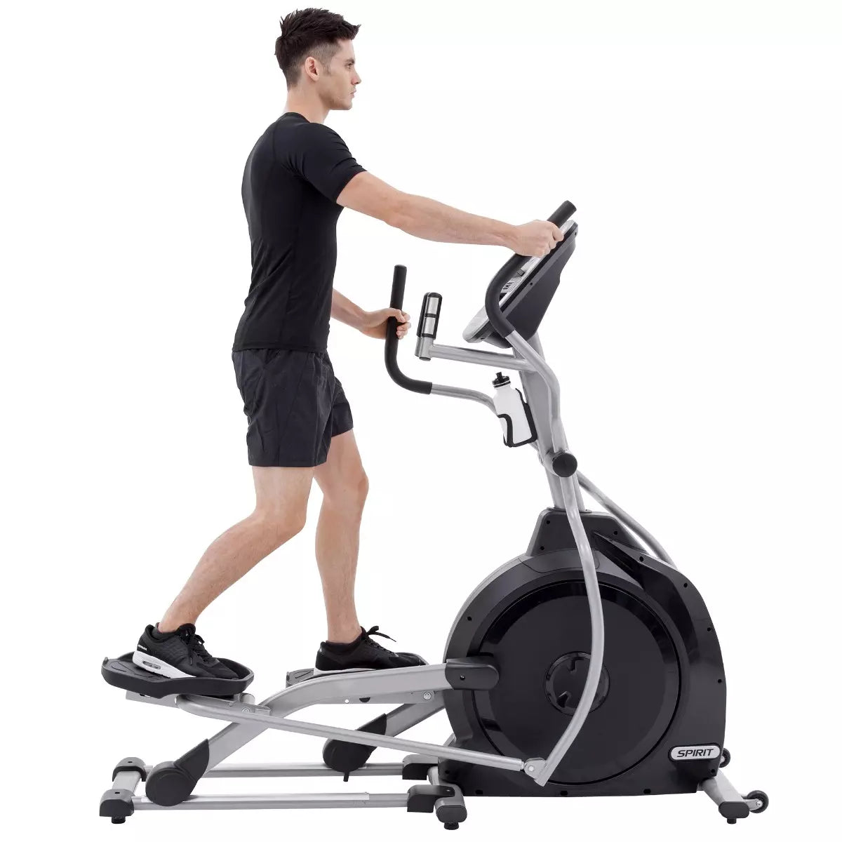 Spirit XE195 Elliptical Machine - Low Impact Cardio Trainer for Home Gym, Commercial Use | Perfect for Small Spaces & Full-Body Workouts