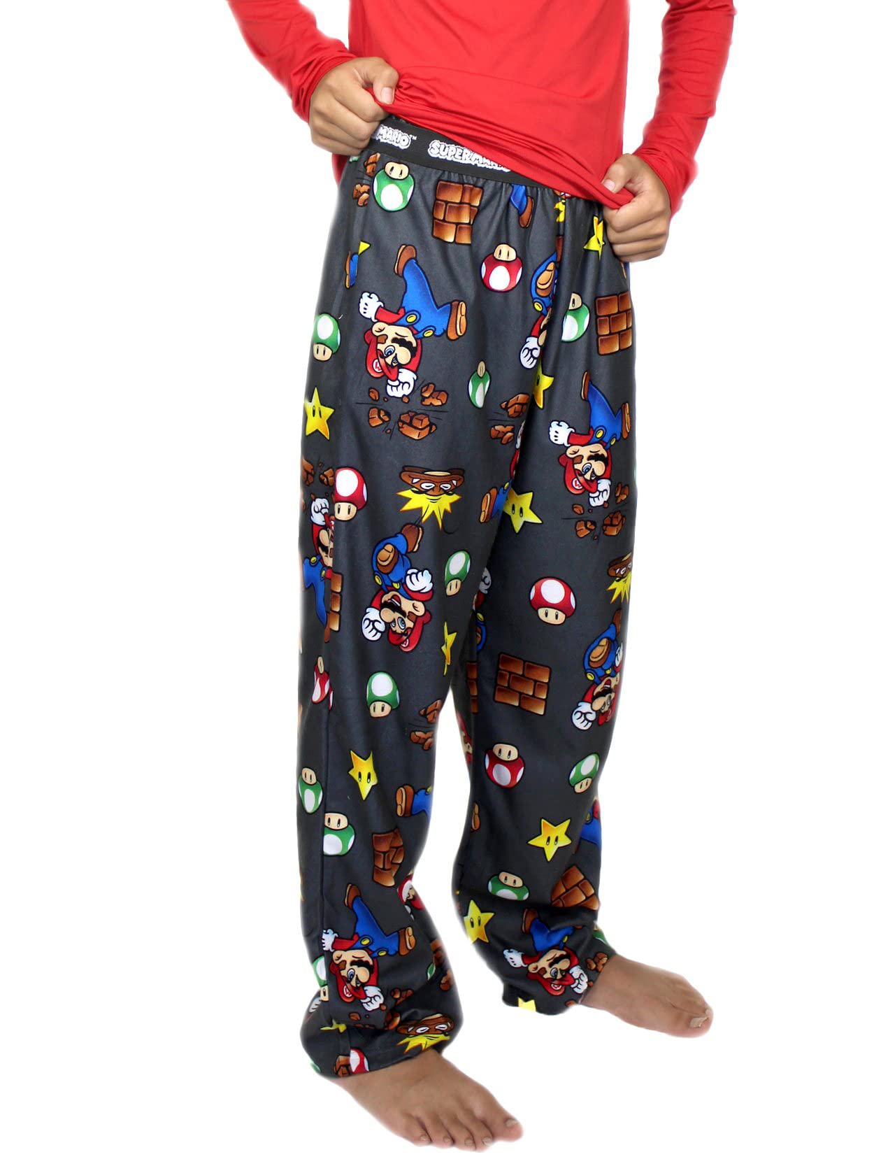 Super Mario Boys Pajama Pants - Nintendo Licensed Sleepwear for Kids - Comfortable & Fun Sleepwear for Boys - Perfect for Bedtime, Sleepovers & Gaming Nights