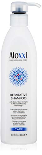 ALOXXI Reparative Shampoo for Damaged Hair - Sulfate Free & Keratin Enriched Hair Treatment - Perfect for Dry, Frizzy & Color Treated Hair at Home or Salon Use