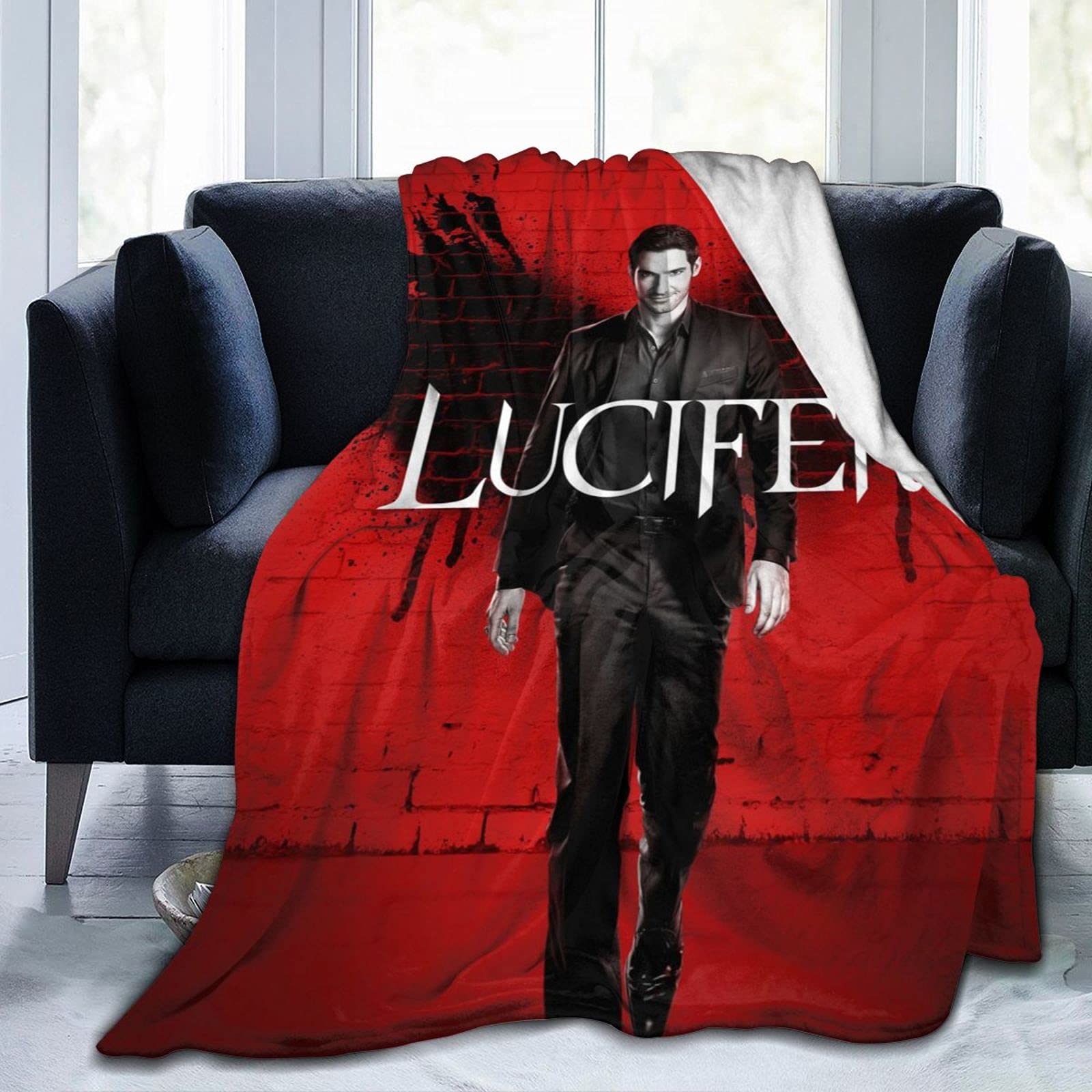 Lofeeke Ultra-Soft Fleece Blanket - Cozy Lucifer Flannel Throw Blanket 60