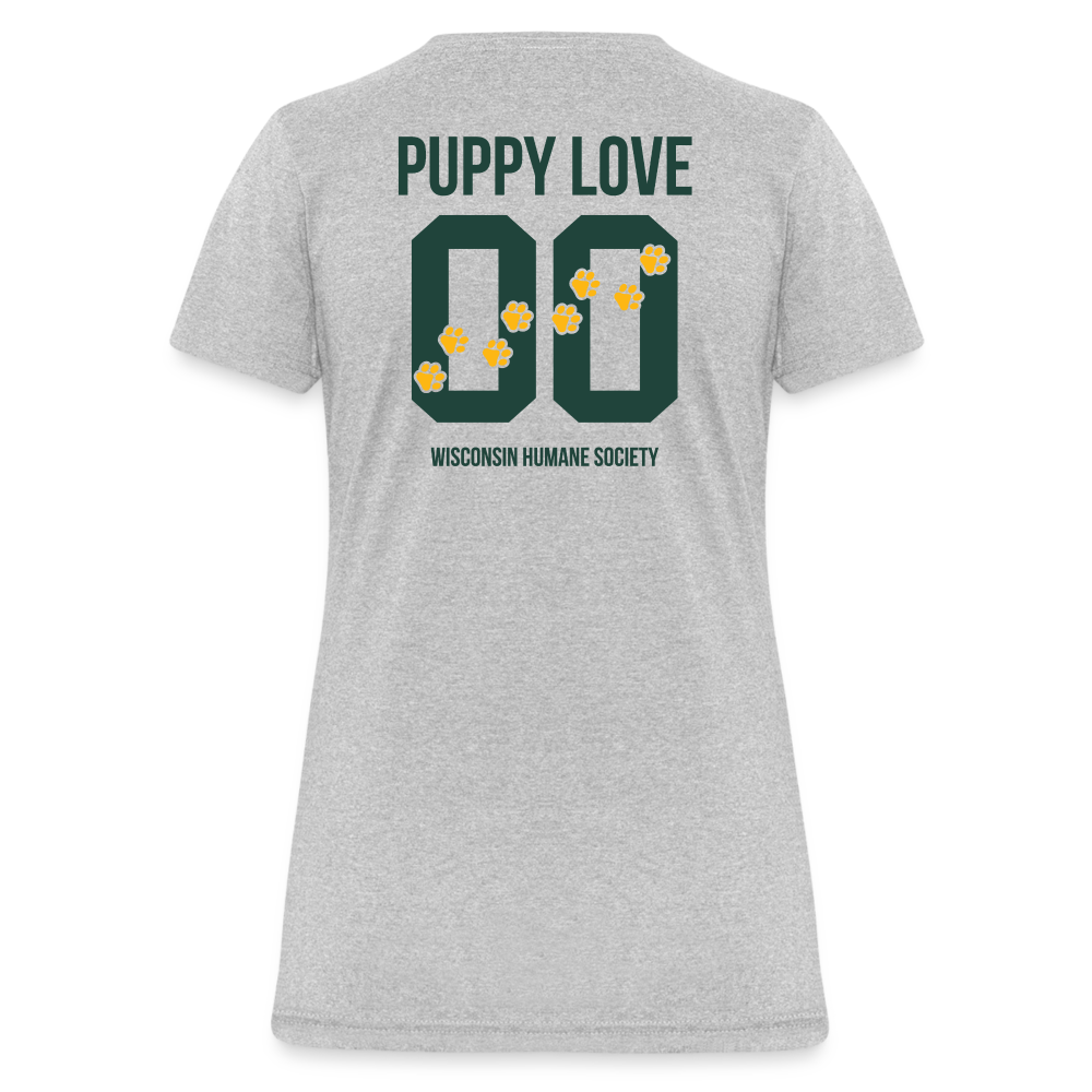 Puppy Love Contoured T-Shirt for Women - Soft Cotton Casual Tee (Light Colors) | Perfect for Date Nights, Weekend Outings & Casual Wear