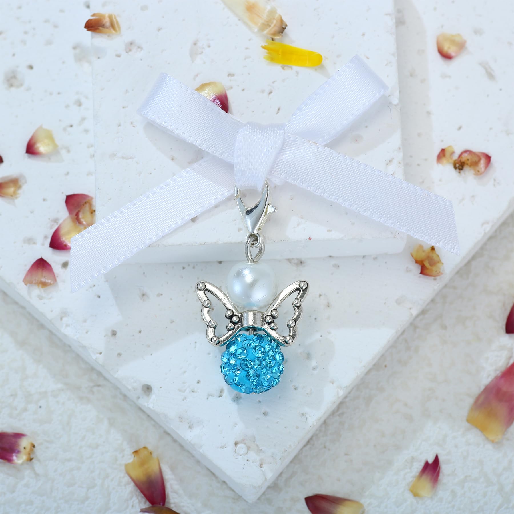 Something Blue Bridal Gift Set - Wedding Charm Bouquet, Bridal Shower Present for Bride to Be | Perfect for Wedding Day, Bridal Accessories & Something Blue Tradition