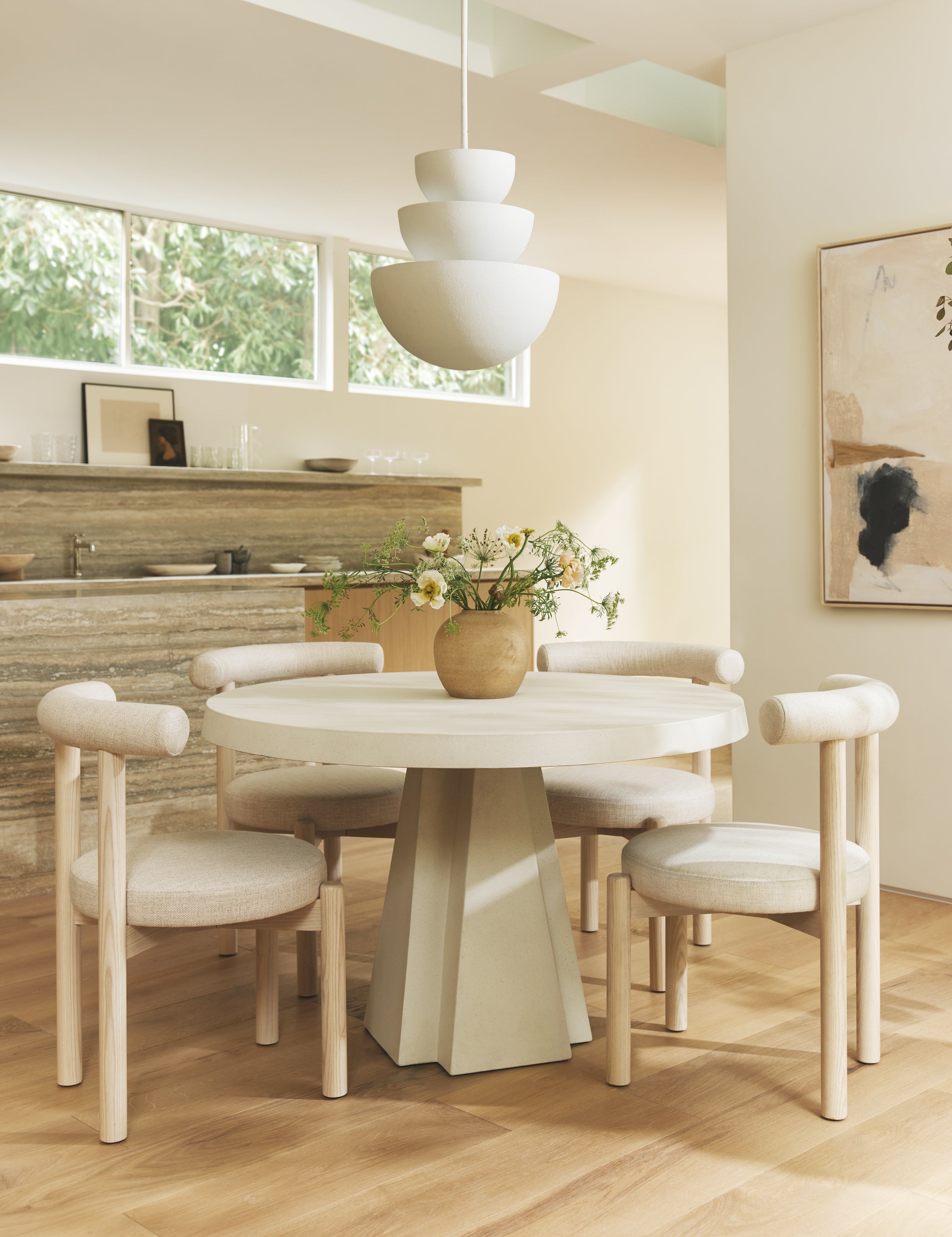 Avila Round Dining Table - Indoor & Outdoor Use - Perfect for Patio, Garden, and Backyard Dining
