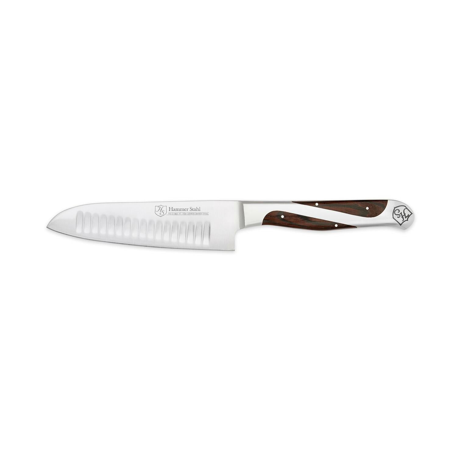 Hammer Stahl 4.5 Inch Santoku Knife - Premium Japanese Kitchen Knife for Slicing, Dicing & Chopping - Perfect for Vegetables, Meat & Fish - Ideal for Home Chefs & Professional Kitchens