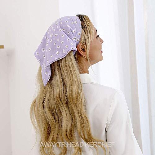Floral Elastic Hair Kerchief Scarf Set of 3 - Stylish Headbands for Women, Girls | Perfect for Summer, Beach, Yoga, and Outdoor Activities