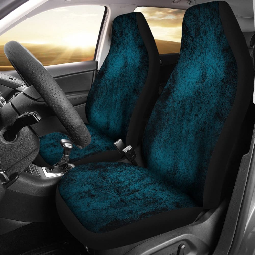 Premium Navy Blue Grunge Style Car Seat Covers - Universal Fit for Cars, Trucks & SUVs - Perfect Gift for Car Enthusiasts & Road Trips