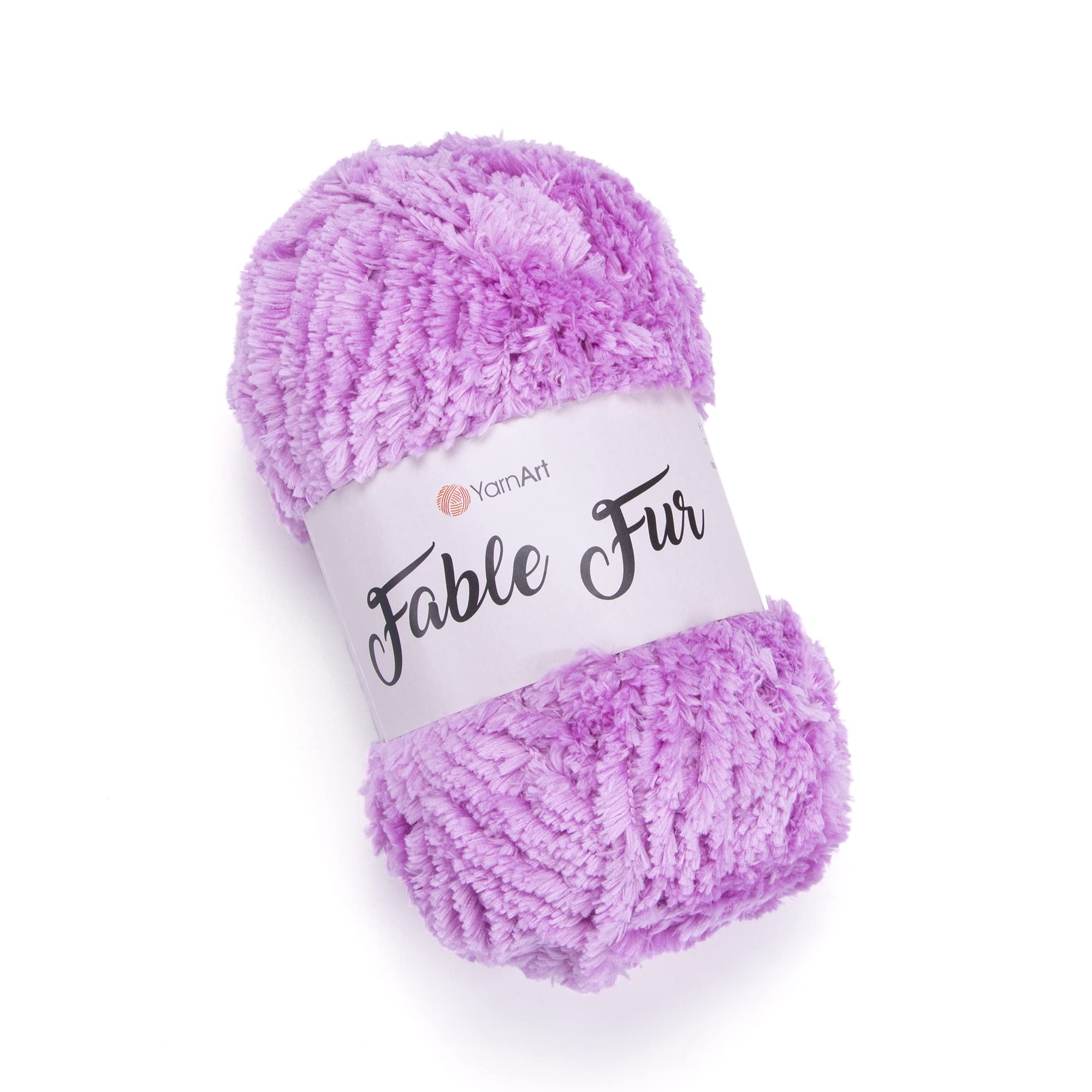 Yarn Art Fable Fur Yarn (100g) - 100% Micro Polyester Super Bulky Knitting & Crochet Yarn - Soft DIY Craft Yarn for Scarves, Blankets & Home Decor