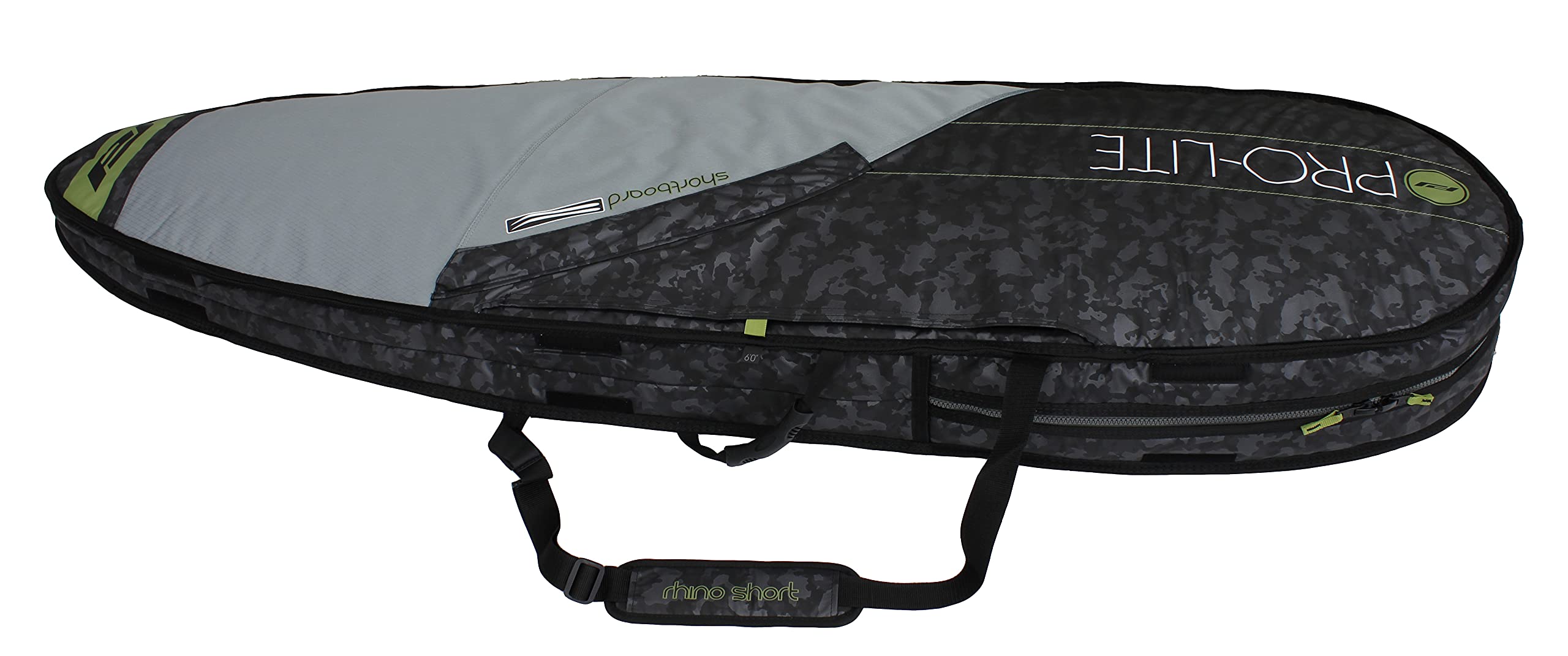 **Rhino Premium Surfboard Travel Bag for Single or Double Shortboards (1-2 Boards) - Durable & Water-Resistant for Air Travel & Beach Trips**