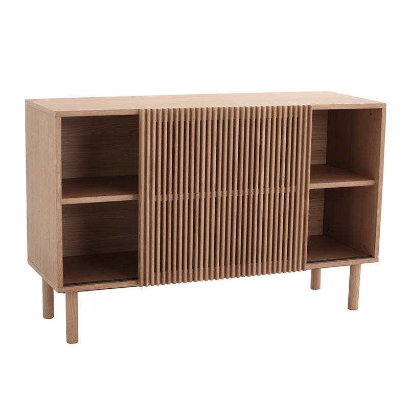 ORTON Solid Oak Sideboard Buffet Cabinet 120cm - Modern Dining Room Storage for Dishes, Linens & Entertaining Essentials