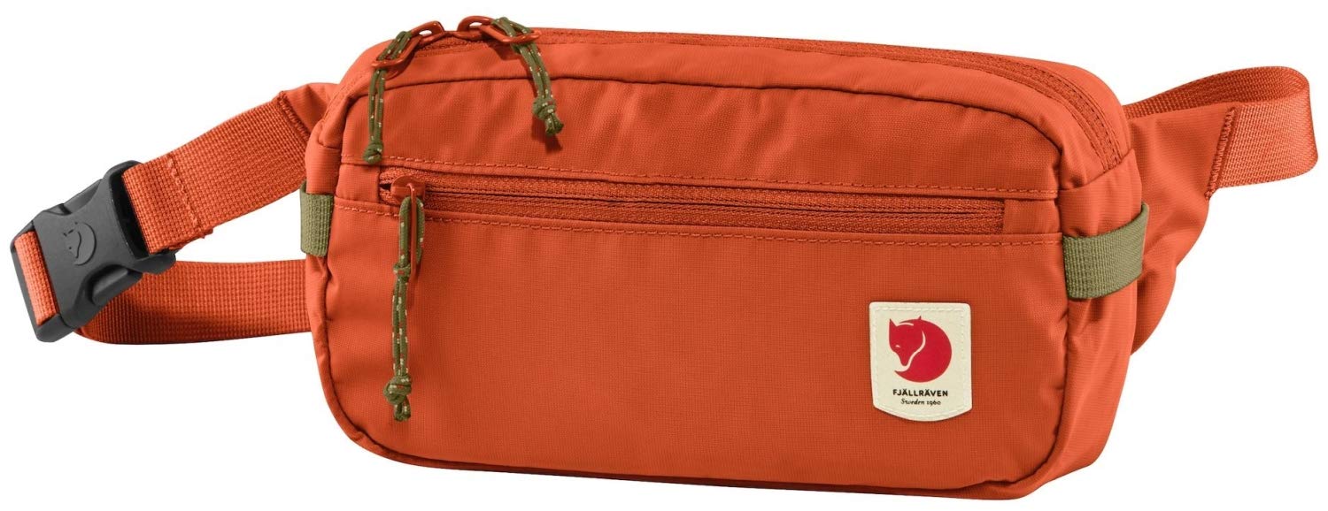 Fjallraven High Coast Hip Pack - Water-Resistant Waist Bag for Hiking & Travel | Rowan Red | Perfect for Outdoor Adventures & Daily Use