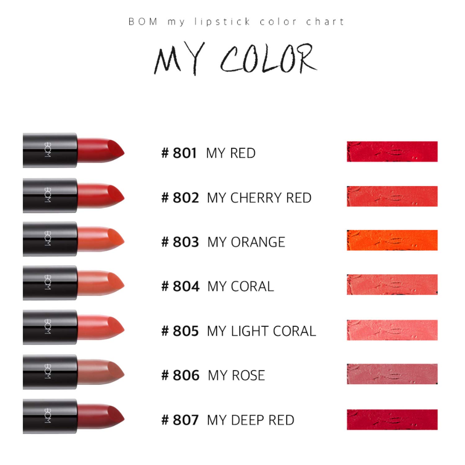 BOM My Lipstick #806 Rose - Long Lasting Matte Lipstick with Velvet Texture, MLBB Nude Pink Shade - Perfect for Everyday Wear, Date Night & Office Makeup