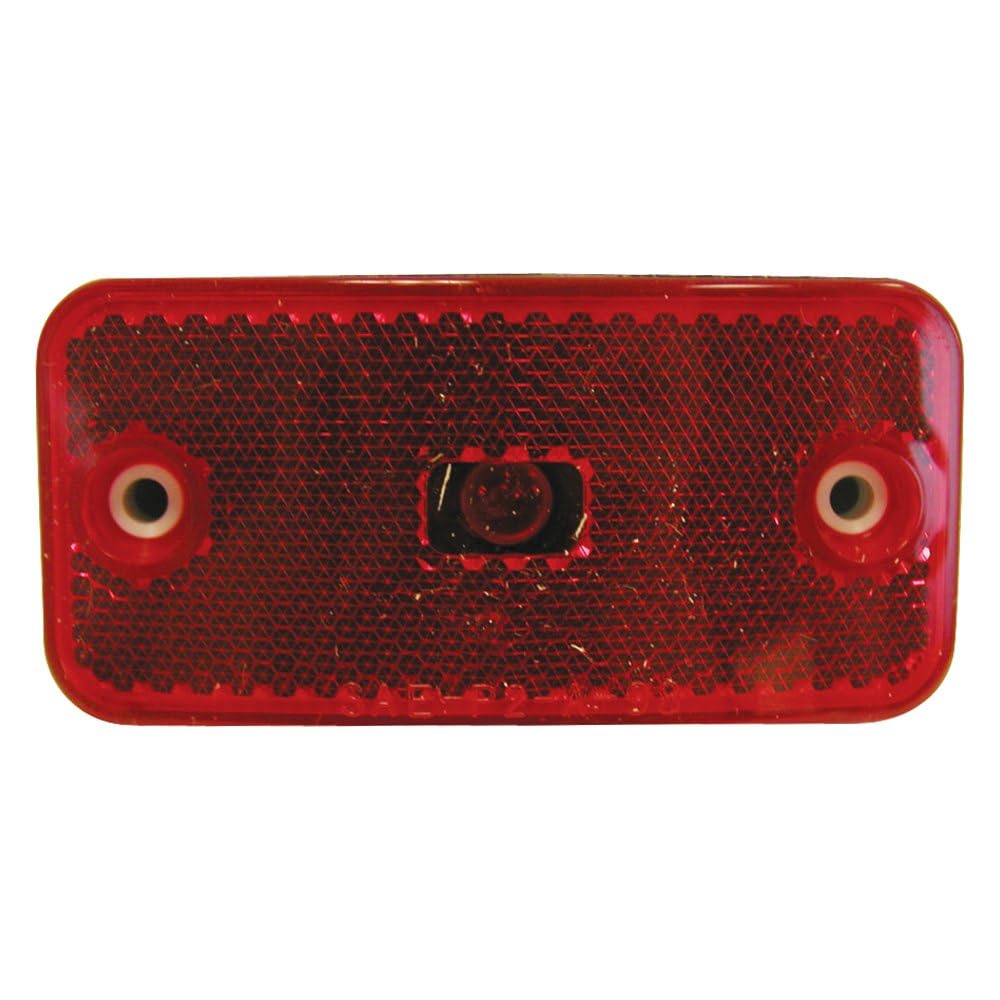 Peterson Manufacturing V2548R Red LED Clearance Light - Heavy Duty Truck & Trailer Safety Marker Light for Night Visibility & Road Compliance
