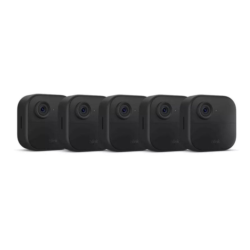 Blink Outdoor 4 Security Camera System - 5 Pack with Sync Module 2 | Wireless HD Video, Night Vision & Motion Detection | Ideal for Home, Business & Outdoor Surveillance
