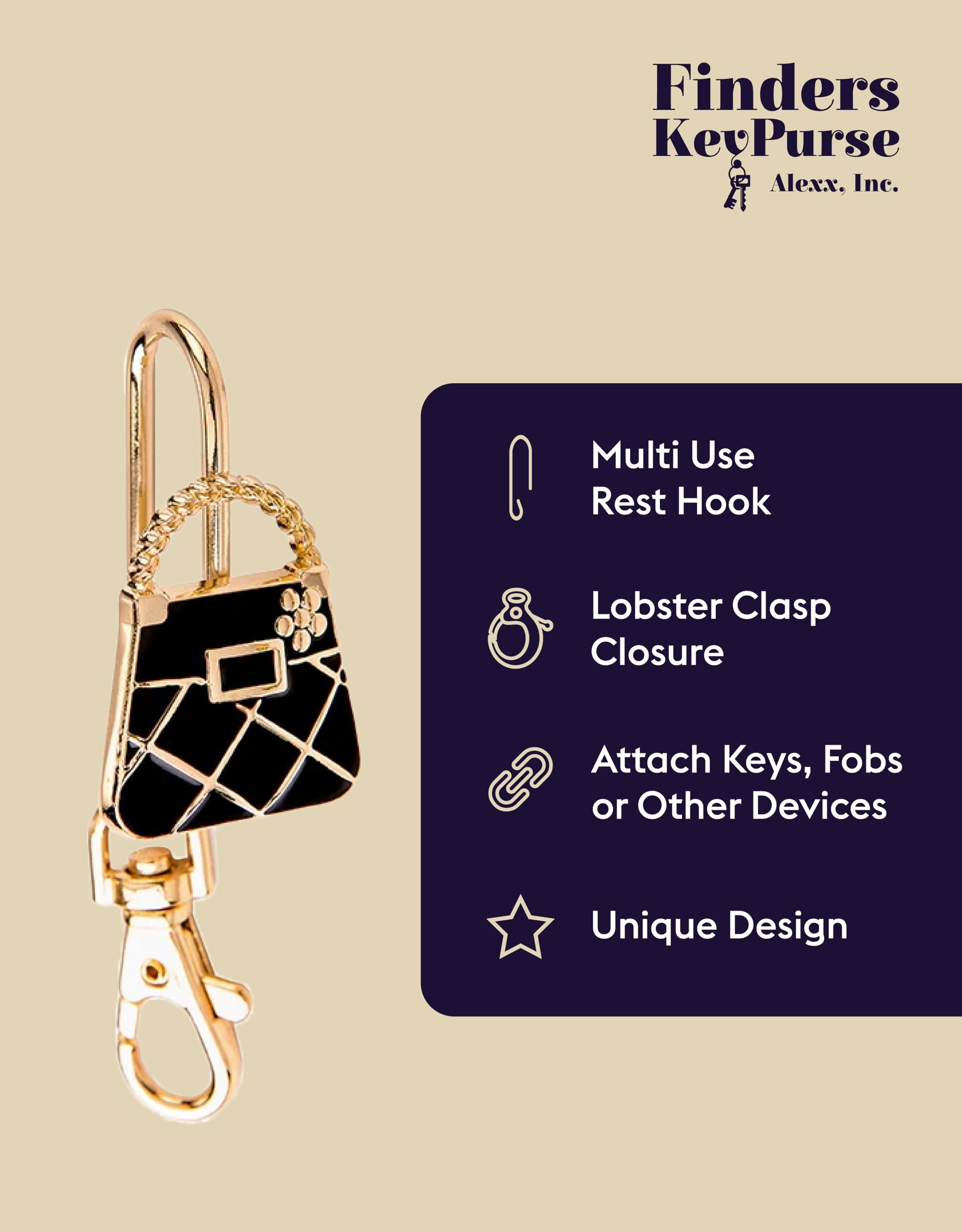 Women's Bag Charm Key Finder - Stylish Keychain & Purse Organizer Accessory - Perfect Gift for Mom, Wife, Girlfriend - Ideal for Everyday Use, Travel, and Keeping Keys Organized