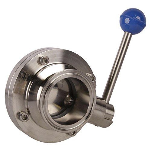 2 Inch Tri Clamp Butterfly Valve - Stainless Steel SS304 & Silicone Seal - 3 Pack for Brewing, Food Processing & Industrial Applications - Glacier Tanks