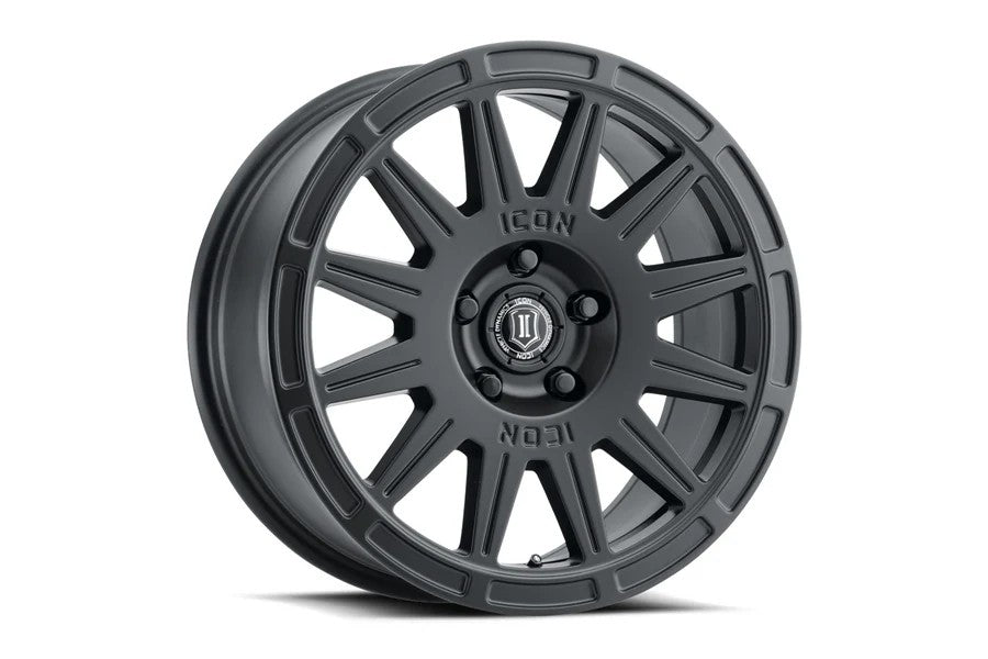 Ford Bronco Icon Vehicle Dynamics Ricochet Wheel 17x8 5x108 Satin Black - Off-Road Wheels for Bronco Sport | Perfect for Trail Riding & Adventure Vehicles