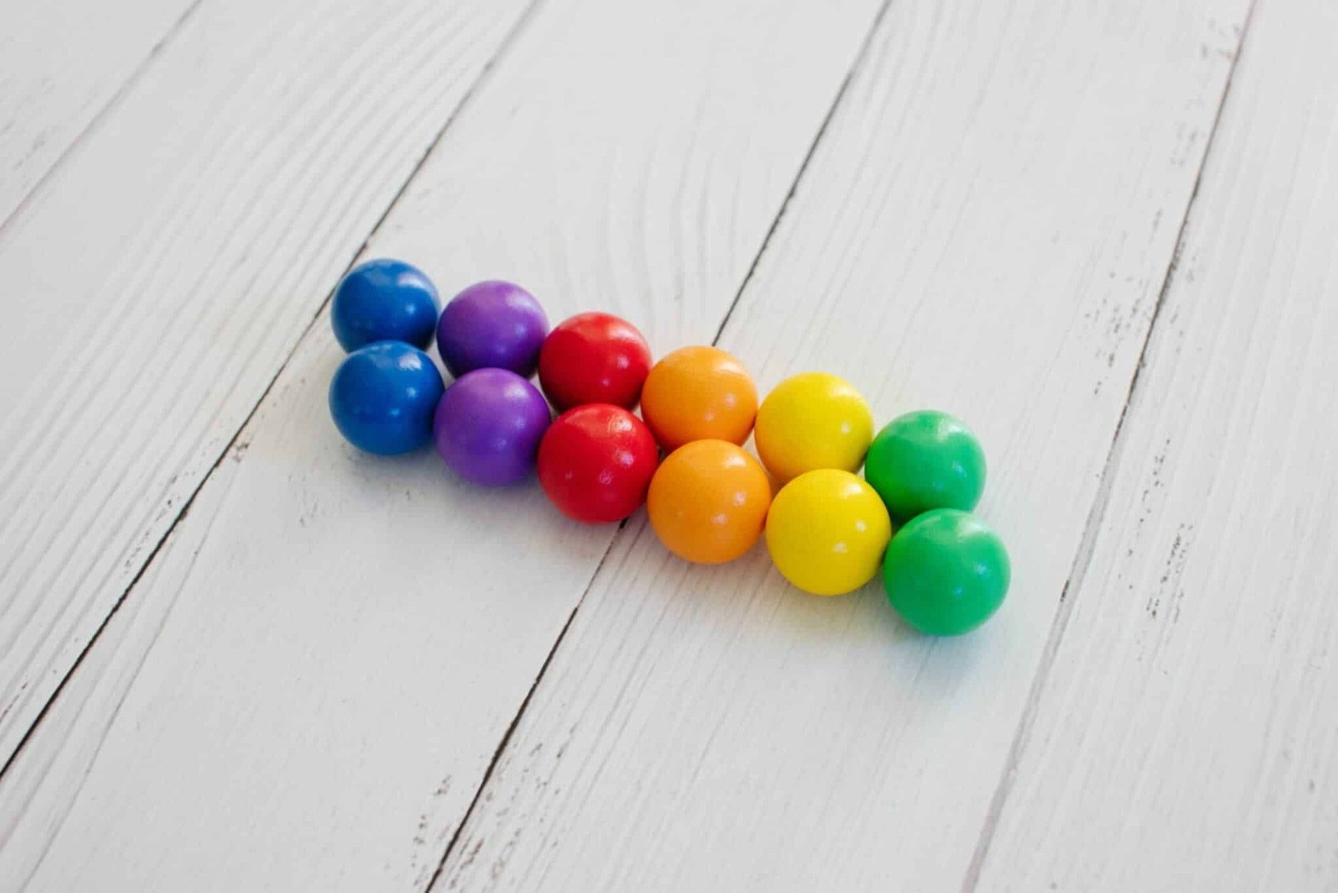 Connetix 12-Pack Wooden Rainbow Balls - Educational Sensory Toys for Kids, Montessori Learning & Creative Play - Perfect for Daycare, Preschool & Home Activities