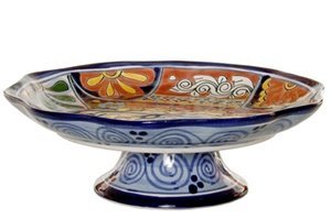 Hand-Painted Talavera Ceramic Fruit Bowl - 11.75
