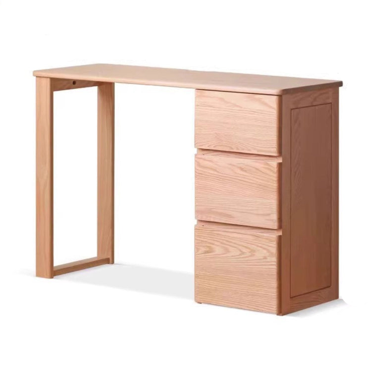 39.3x15..7x29.5 inch / 100x40x75 cm / natural wood color / single-leg table + drawer cabinet