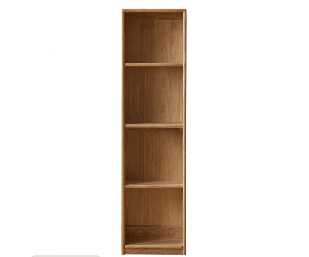 Solid Oak Wood Adjustable Height Kids Study Desk with Bookshelf - Perfect for Homework, Reading & Organizing in Bedroom or Playroom