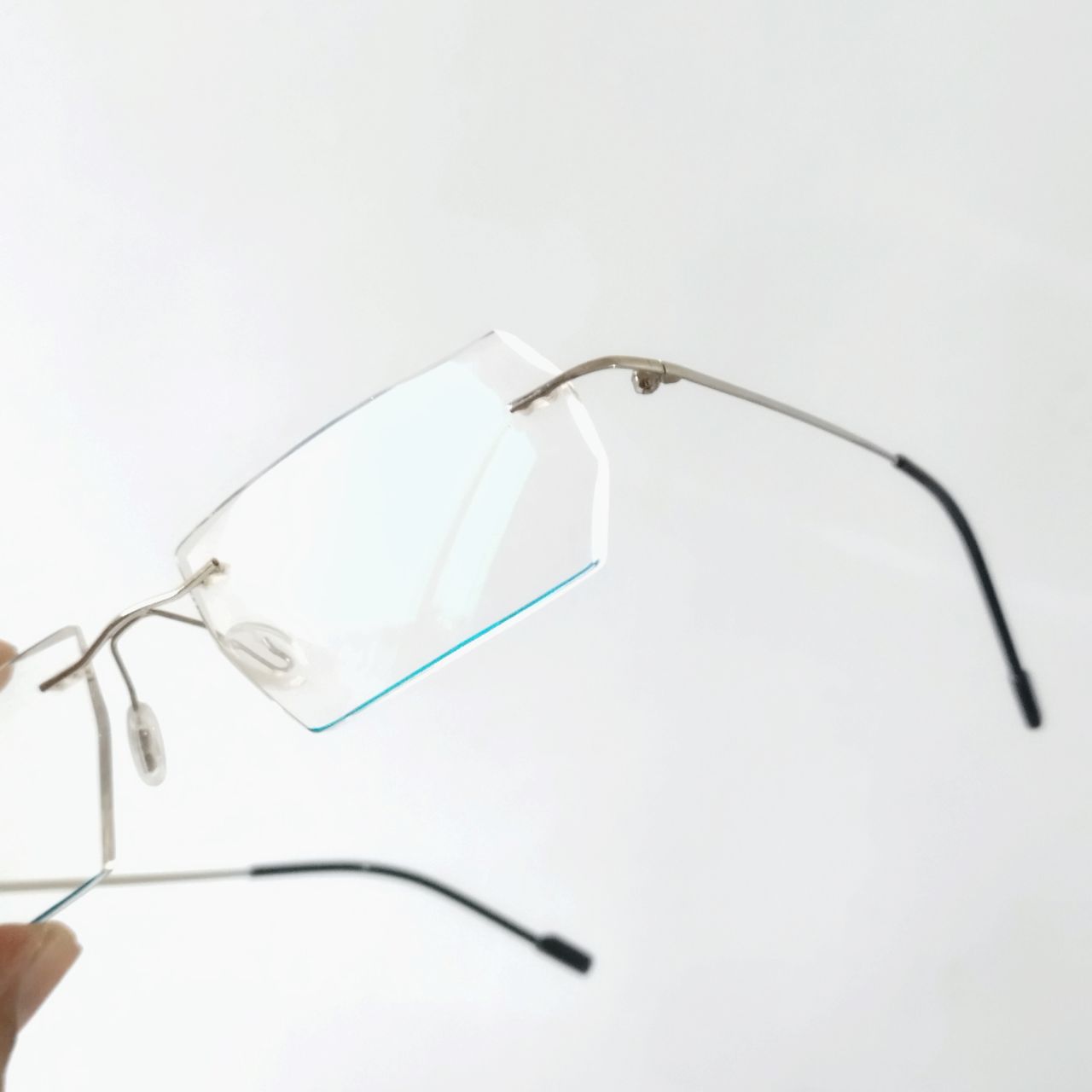 Premium Silver Rimless Reading Glasses for Men & Women - Lightweight & Stylish for Office, Reading, and Computer Use