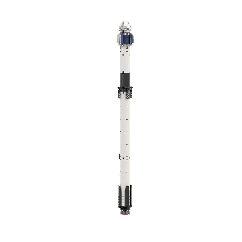 1:110 Scale Falcon 9 Rocket Building Blocks Set - 1298 PCS STEM Educational Toy for Kids & Adults, Perfect for Space Enthusiasts, Model Collectors & Home Decor | Great Gift for Aviation Fans & Science Lovers | Fun for Classroom Learning & Birthday Parties