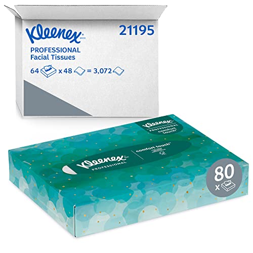 Kleenex Professional Facial Tissues - 64 Junior Boxes for Office & Business Use