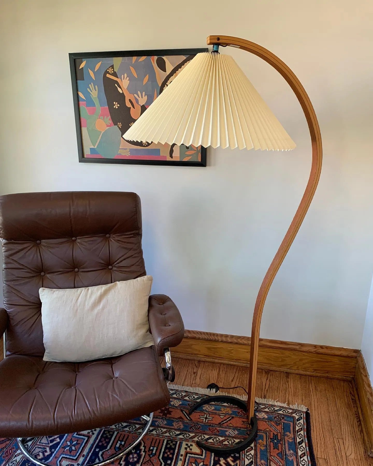 Modern Caprani Floor Lamp - Adjustable LED Standing Light for Living Room, Bedroom & Office - Warm White & Cool White Dimmable Lighting - Perfect for Reading, Relaxing & Decor