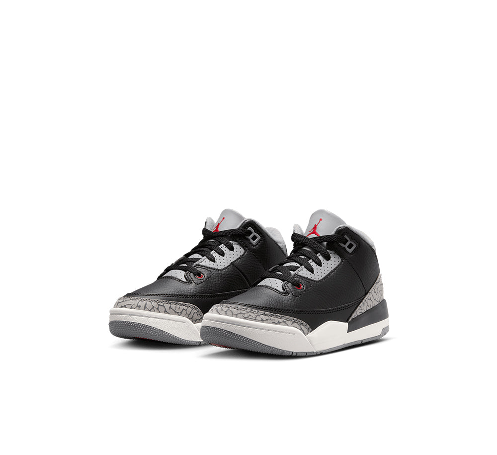 Air Jordan 3 Retro (PS) Black Cement - Men's Basketball Shoes for Streetwear & Sneaker Collection | Perfect for Casual Wear, Sports & Fashion Outfits