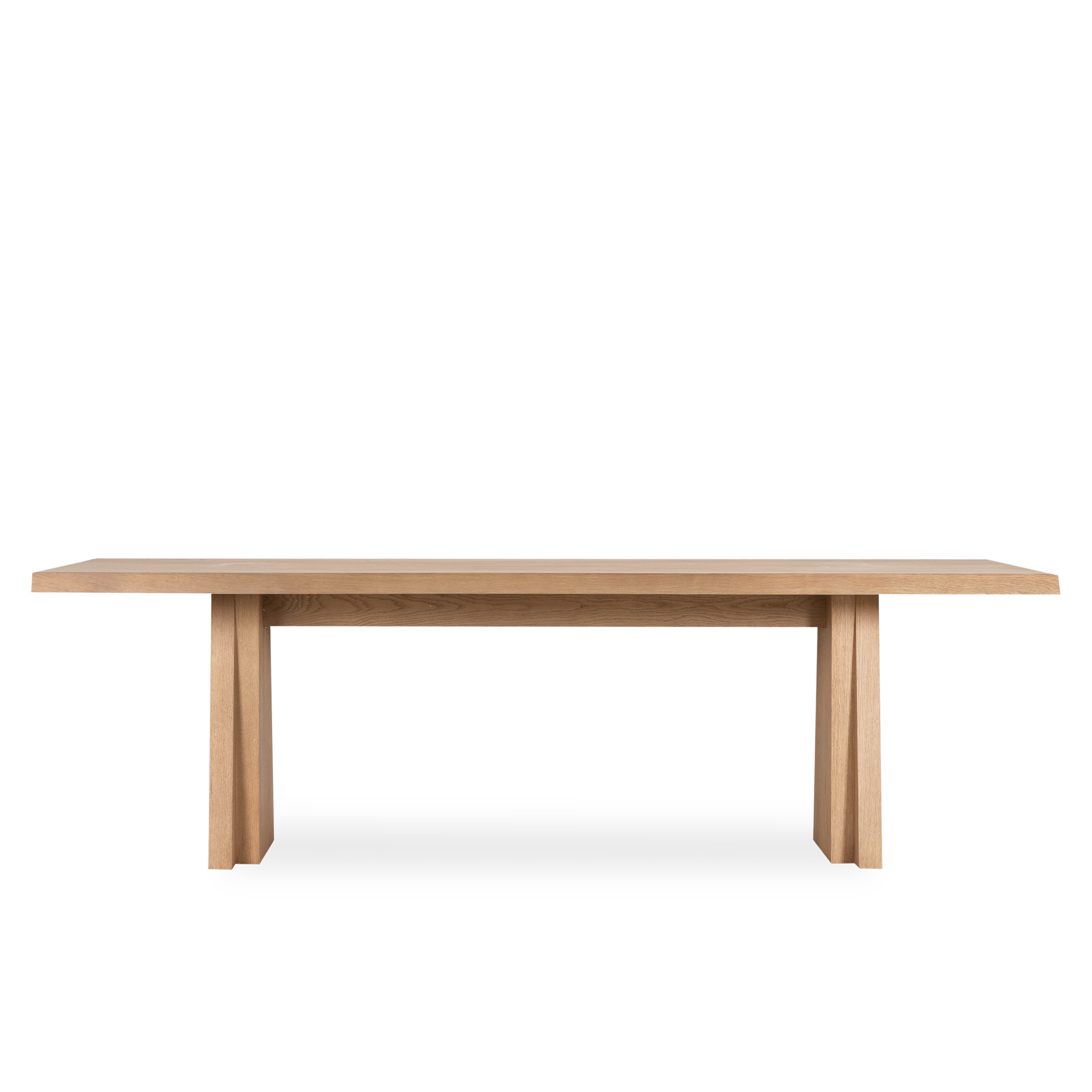 Modern Oblique Rectangular Dining Table - Solid Wood Kitchen Table for 6-8 People - Perfect for Dining Room, Kitchen, and Small Space Gatherings
