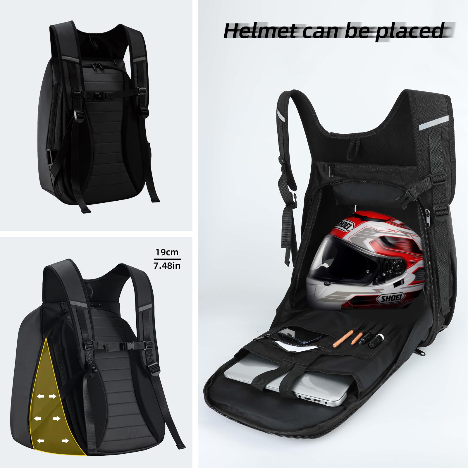 Gelrova LED Motorcycle Helmet Backpack - 17
