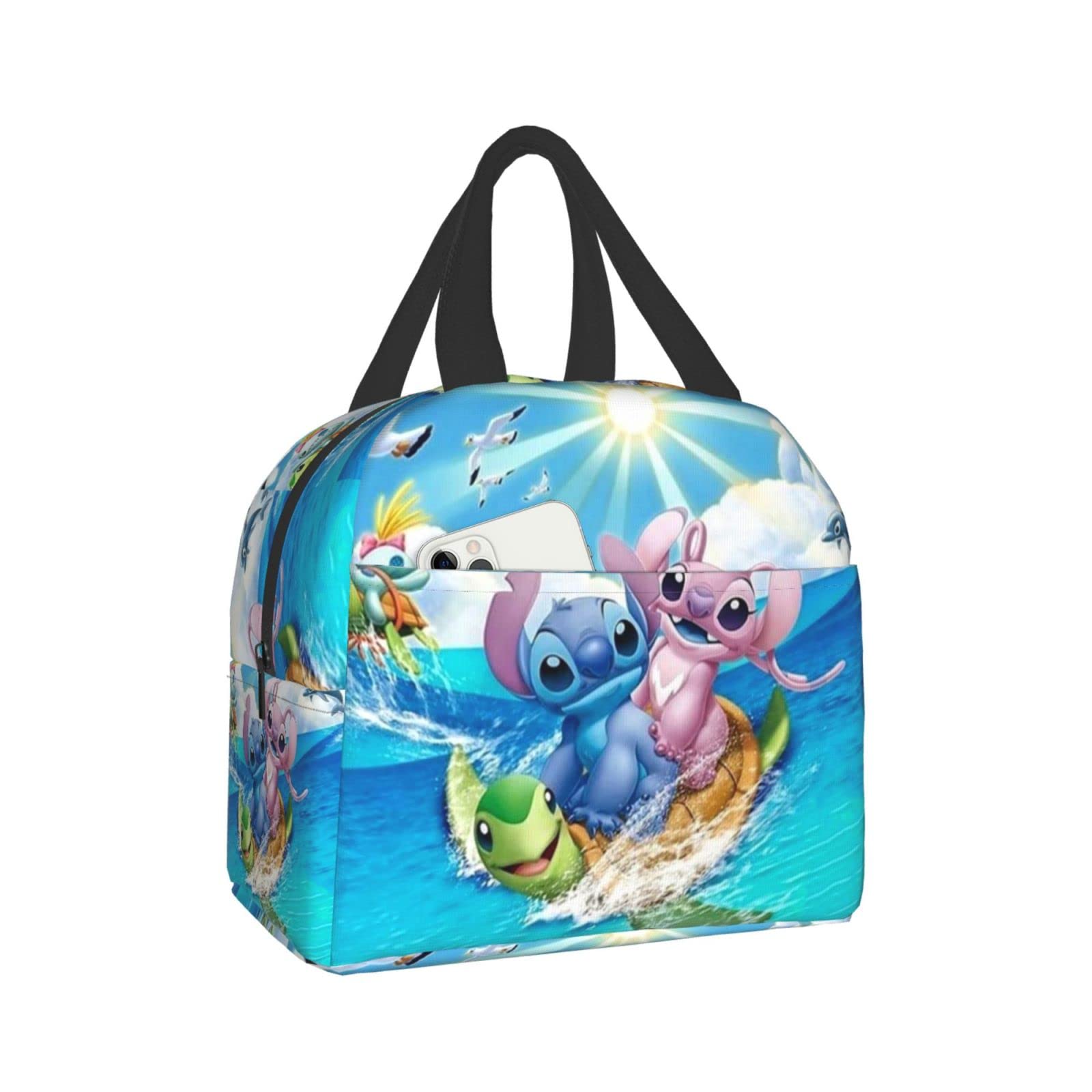 Insulated Lunch Box for Adults & Kids - Large Capacity Durable Lunch Bag with Front Pocket | Cute Bento Box for School, Work, Office & Picnics | Leakproof & Portable Meal Container
