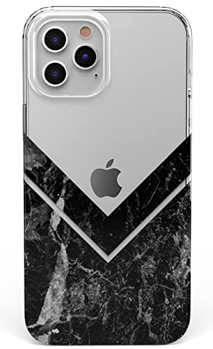 Sleek Black Marble V Clear