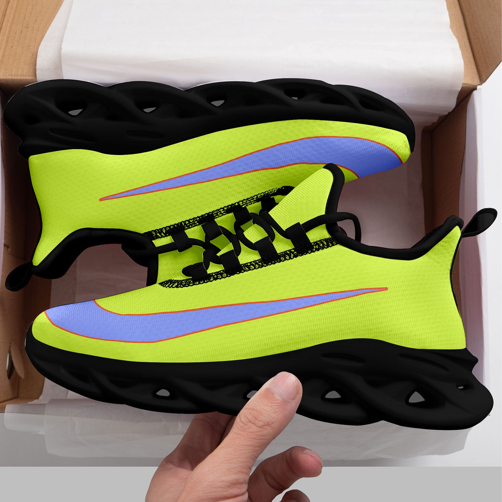 Custom Maxsoul Personalized Sneakers - Breathable Lightweight Running Shoes for Men & Women | Gym Workout, Jogging, Casual Wear (Style: FN003 E020109, Size 16)