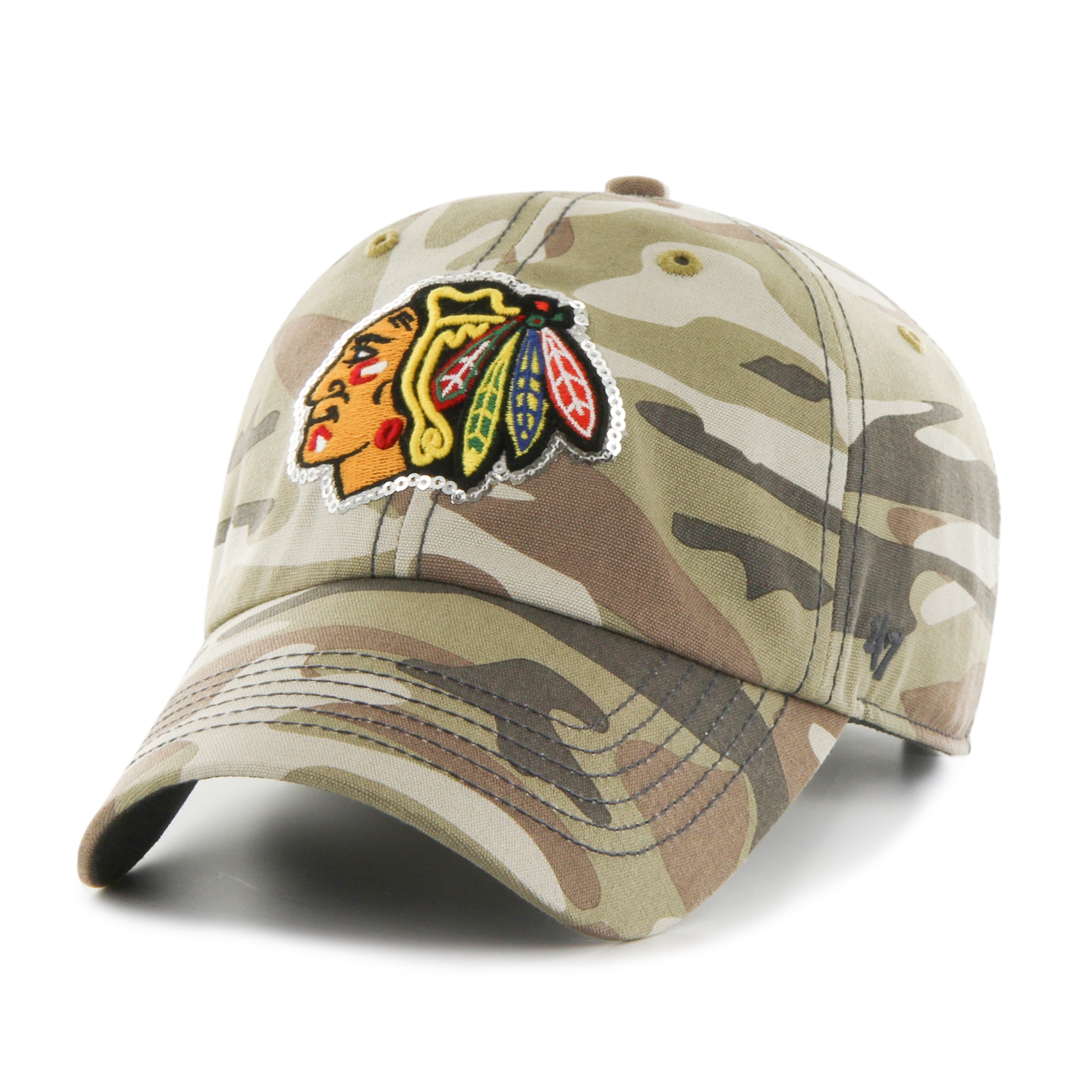 NHL Women's Sparkle Camo Adjustable Baseball Cap - Stylish & Comfortable for Hockey Games, Outdoor Activities & Everyday Wear