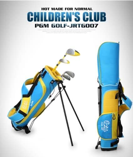 PGM Junior Golf Club Set for Kids - 5 Golf Clubs with Stand Bag & 2 Headcovers (Right Hand) - Perfect for Boys & Girls Learning Golf | Ideal for Backyard Practice, Driving Range & Junior Tournaments