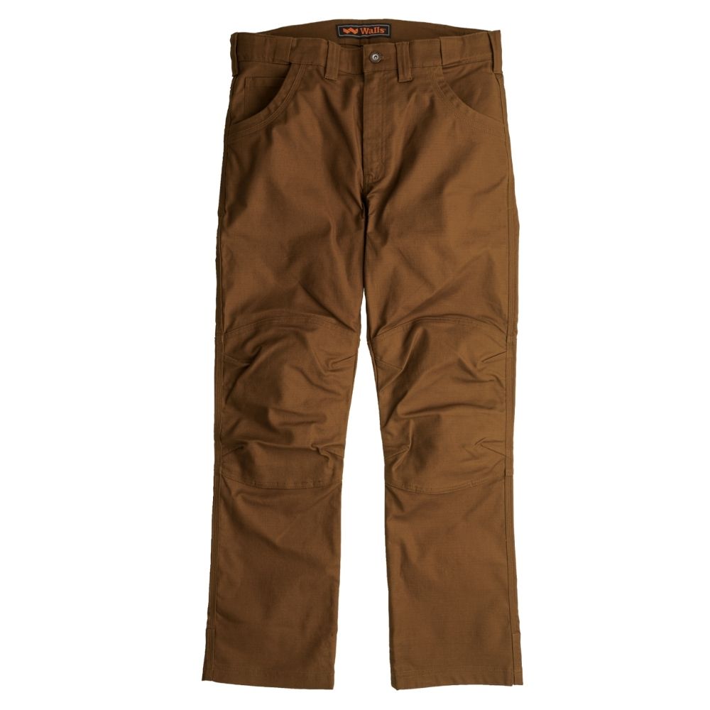 Walls Ditchdigger All-Season Twill Double Knee Men's Work Pants YP96 in Burnished Amber - Durable Construction Workwear for Outdoor Labor, Farming & Heavy Duty Jobs