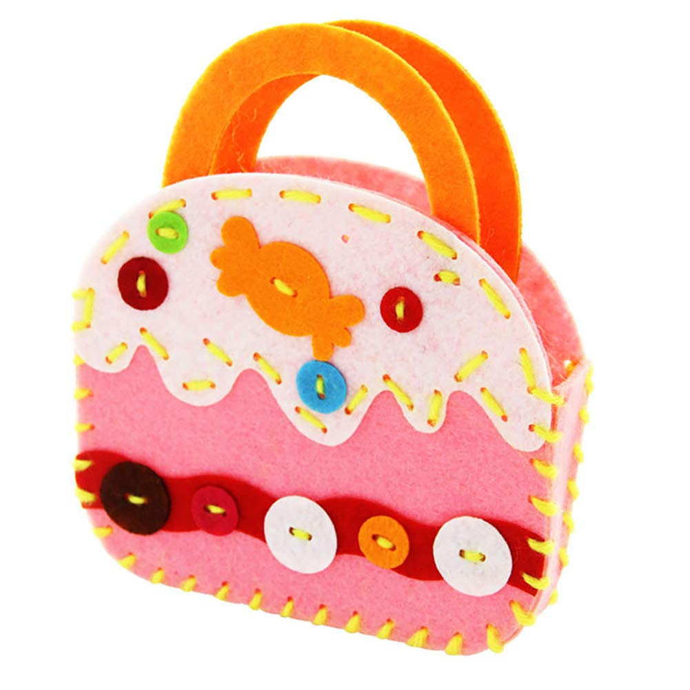 EIYUN 4-Piece Kids Sewing Kit - DIY Felt Tote Bags Craft Set for Preschool & Kindergarten - Perfect for Arts & Crafts, Birthday Gifts & Creative Play