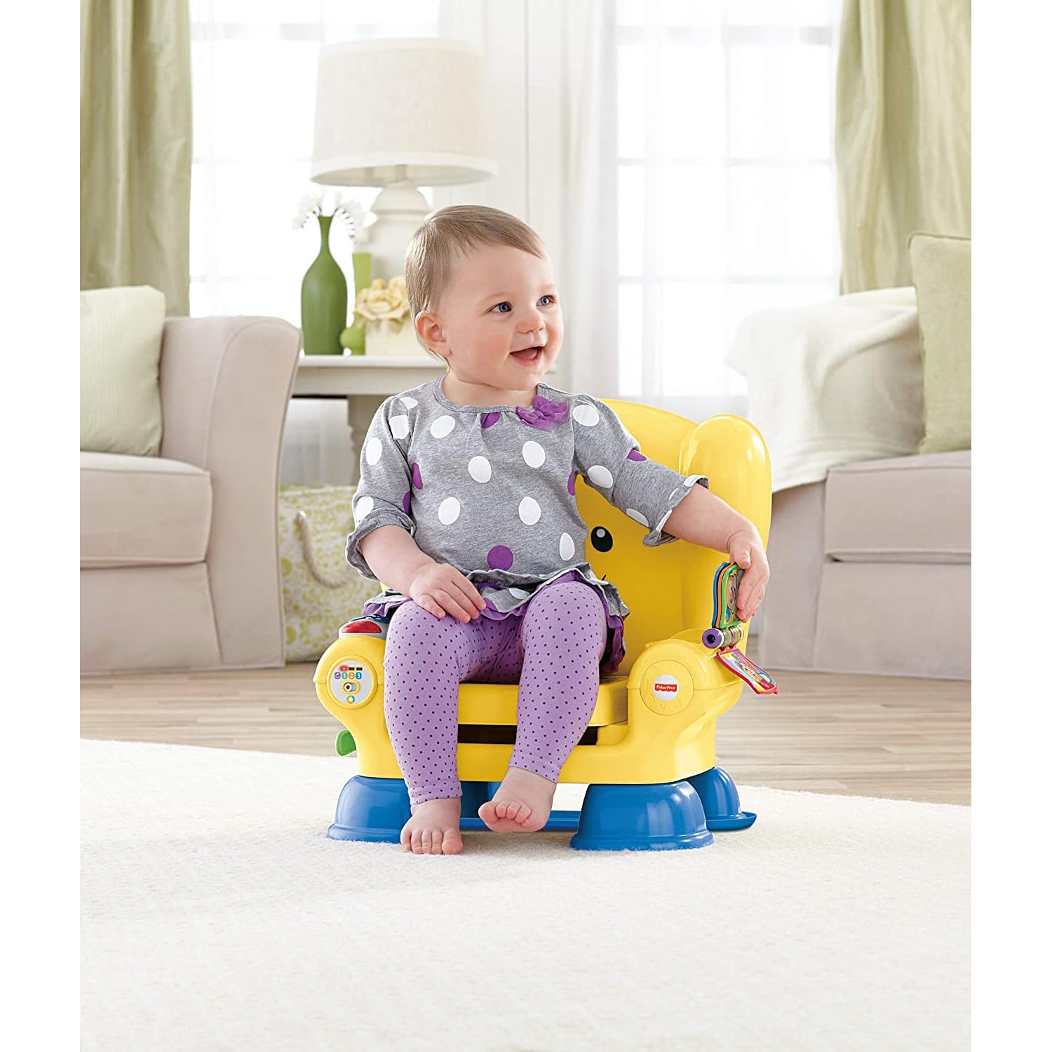 Fisher-Price Deluxe Rocking Doggie Chair with Parent Chair - Comfortable Baby Rocker for Playtime & Nursery - Perfect for Newborns, Infants & Toddlers - Ideal for Playrooms, Bedrooms & Daycare Centers