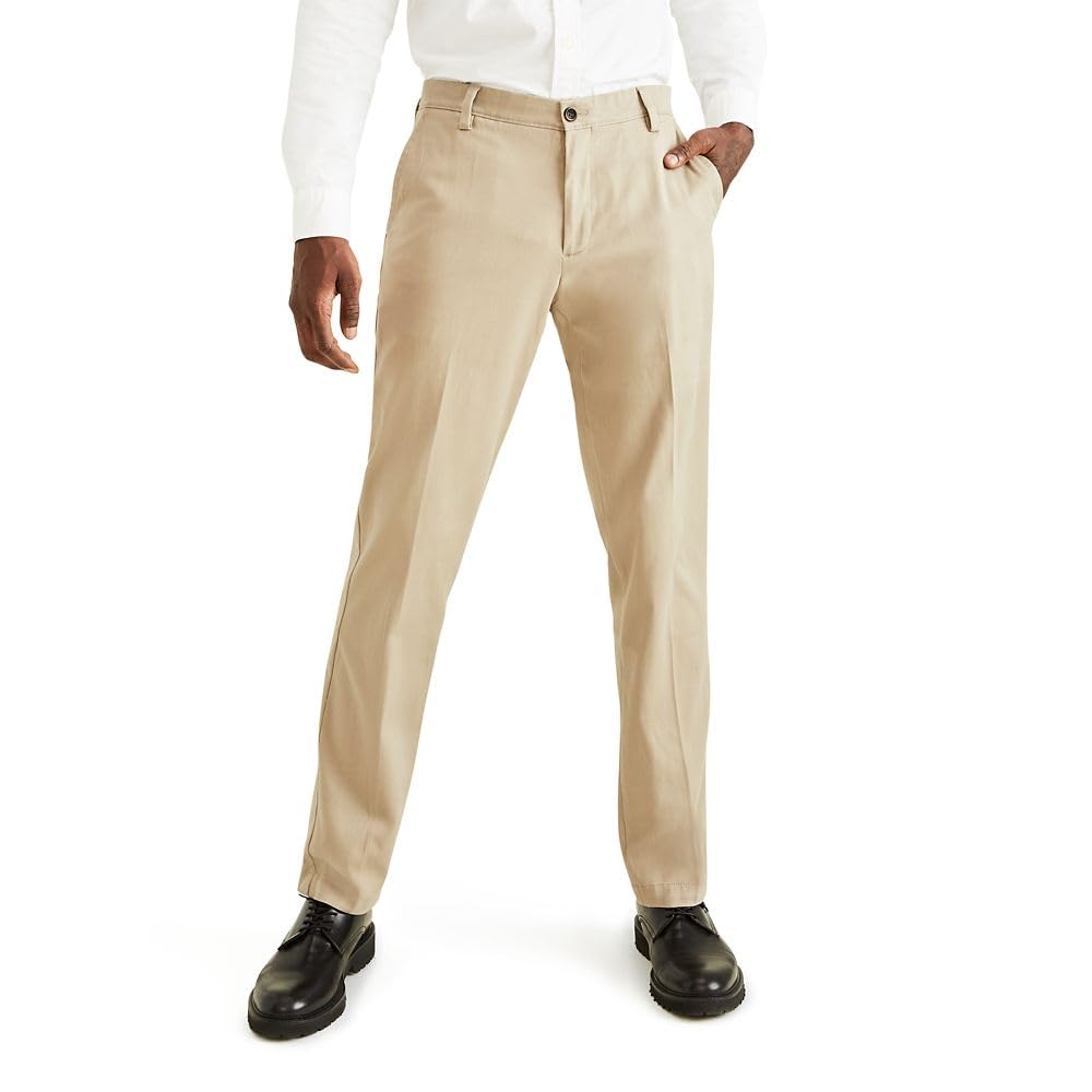 Dockers Men's Straight Fit Easy Khaki Pants - Comfortable Casual Work Pants for Office, Business & Travel