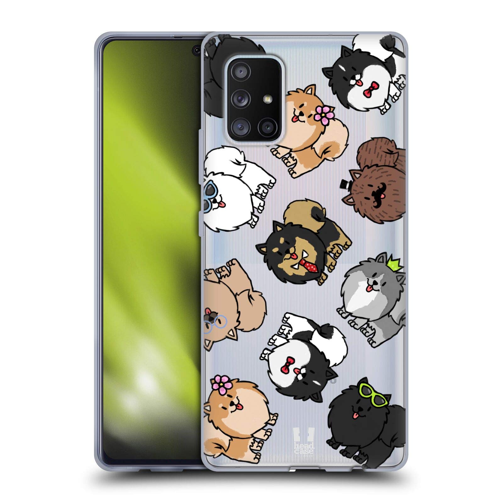 Head Case Designs Pomeranian Dog Breed Patterns Soft Gel Case and Matching Wallpaper for Samsung Galaxy A71 5G (2020) - Perfect for Pet Lovers and Stylish Protection