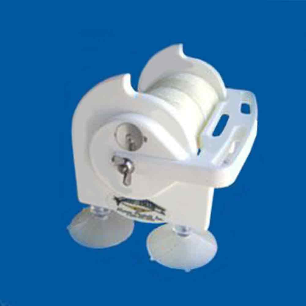 Deep Blue Marine Products Wax Thread Dispenser with Thread Cutter - Suction Cup Mount for Boat, Kayak & Fishing Gear - Perfect for Marine Repairs & DIY Projects