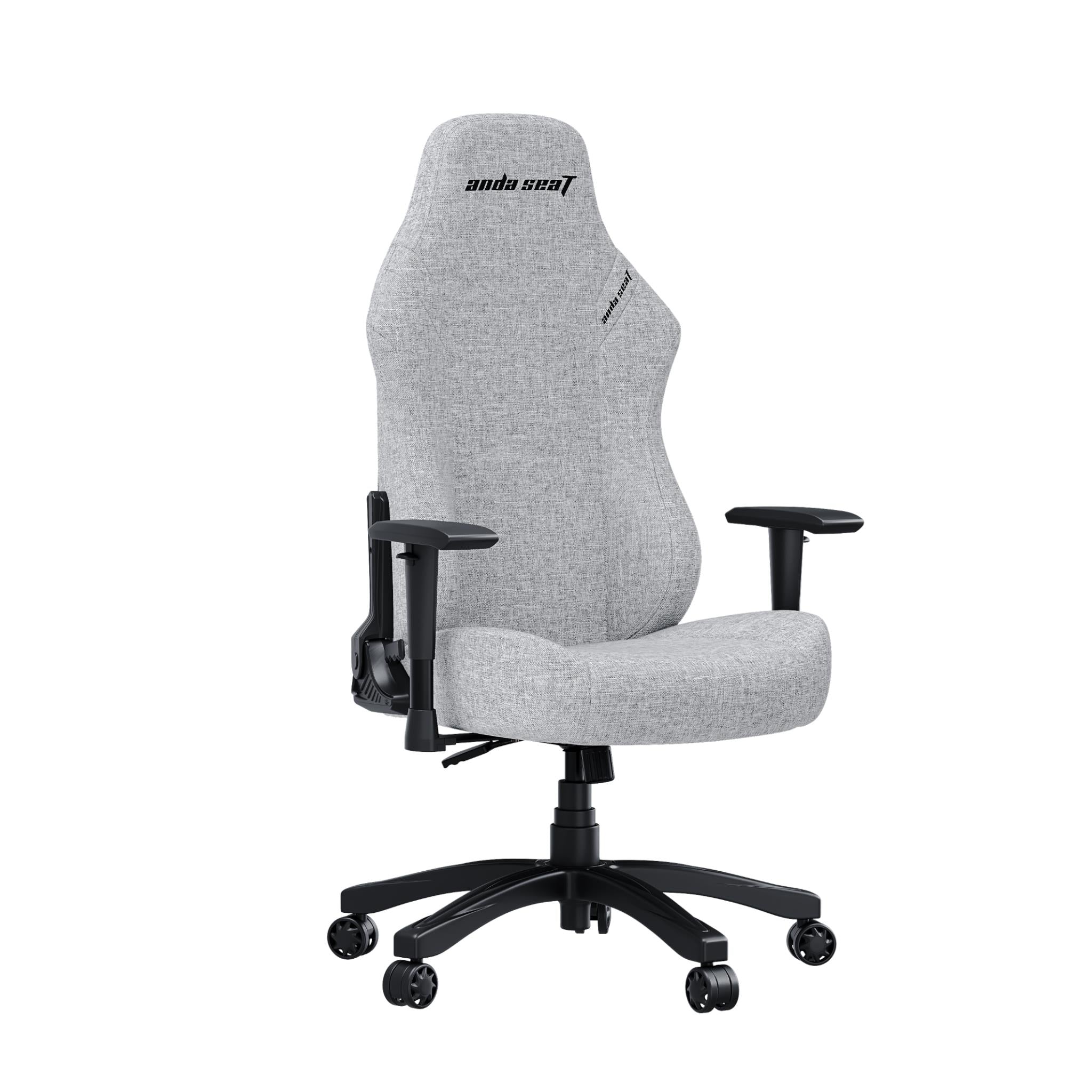 Anda Seat LUNA Fabric Gaming Chair - Ergonomic Office & PC Gaming Chair with Lumbar Support - Grey - Perfect for Home Office, Esports & Streaming Setup