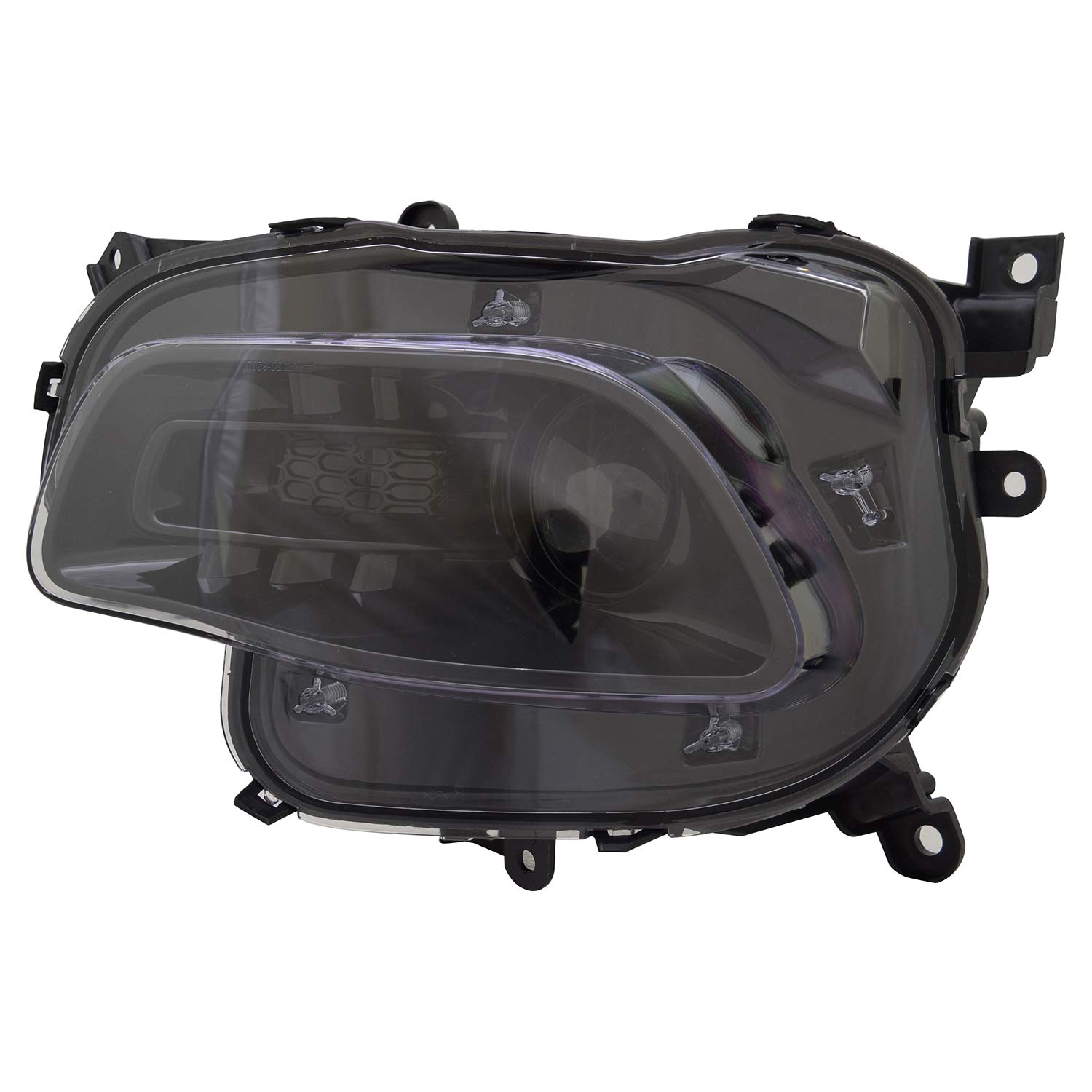 TYC Left Headlight Assembly Compatible with 2016-2018 Jeep Cherokee - Replacement Headlamp for Improved Night Visibility - Perfect for Off-Roading & Daily Driving