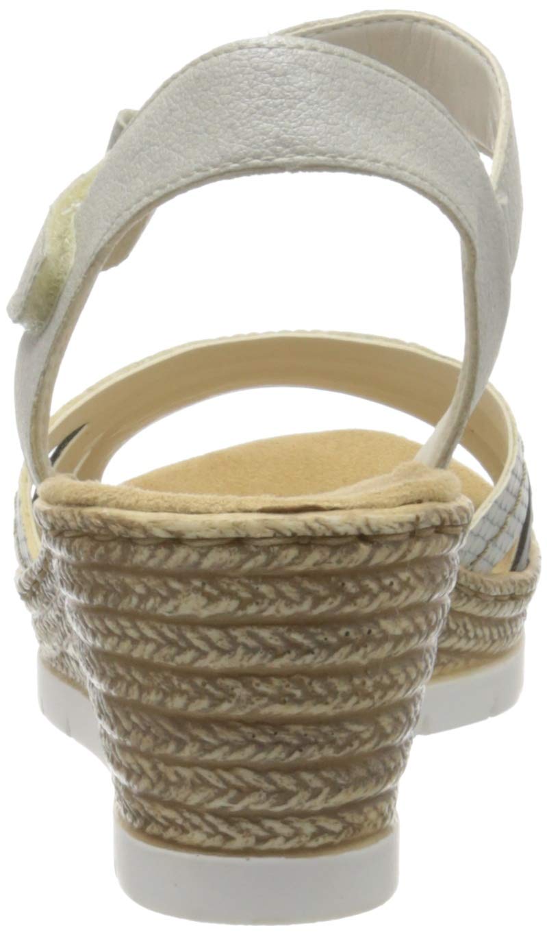 Rieker Women's Comfortable Closed Toe Sandals with Arch Support - Perfect for Walking, Travel & Summer Outfits