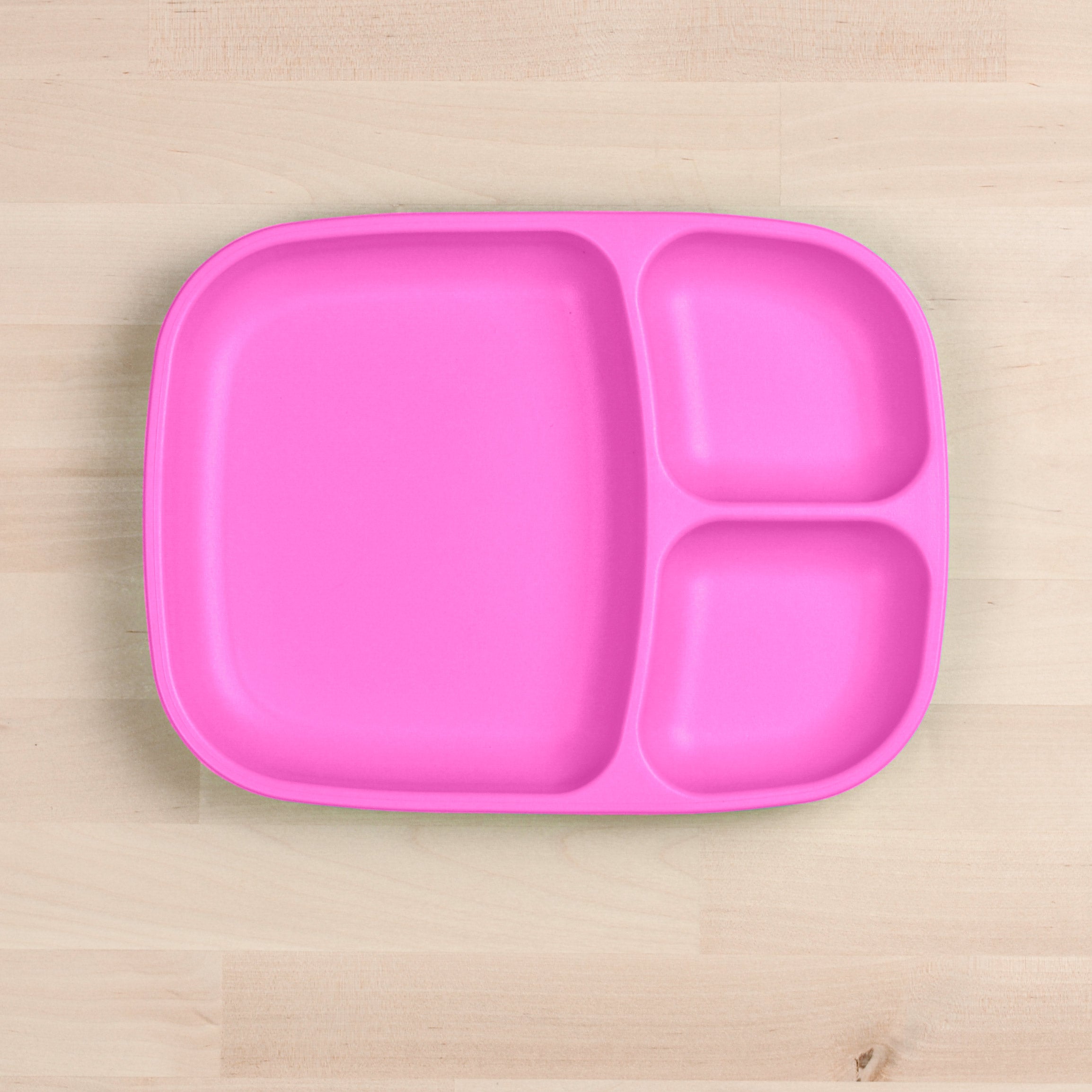 Re Play Divided Plate Large - BPA-Free, Eco-Friendly Kids Dinnerware for Toddlers & Babies - Perfect for Home, School, and Travel Meals