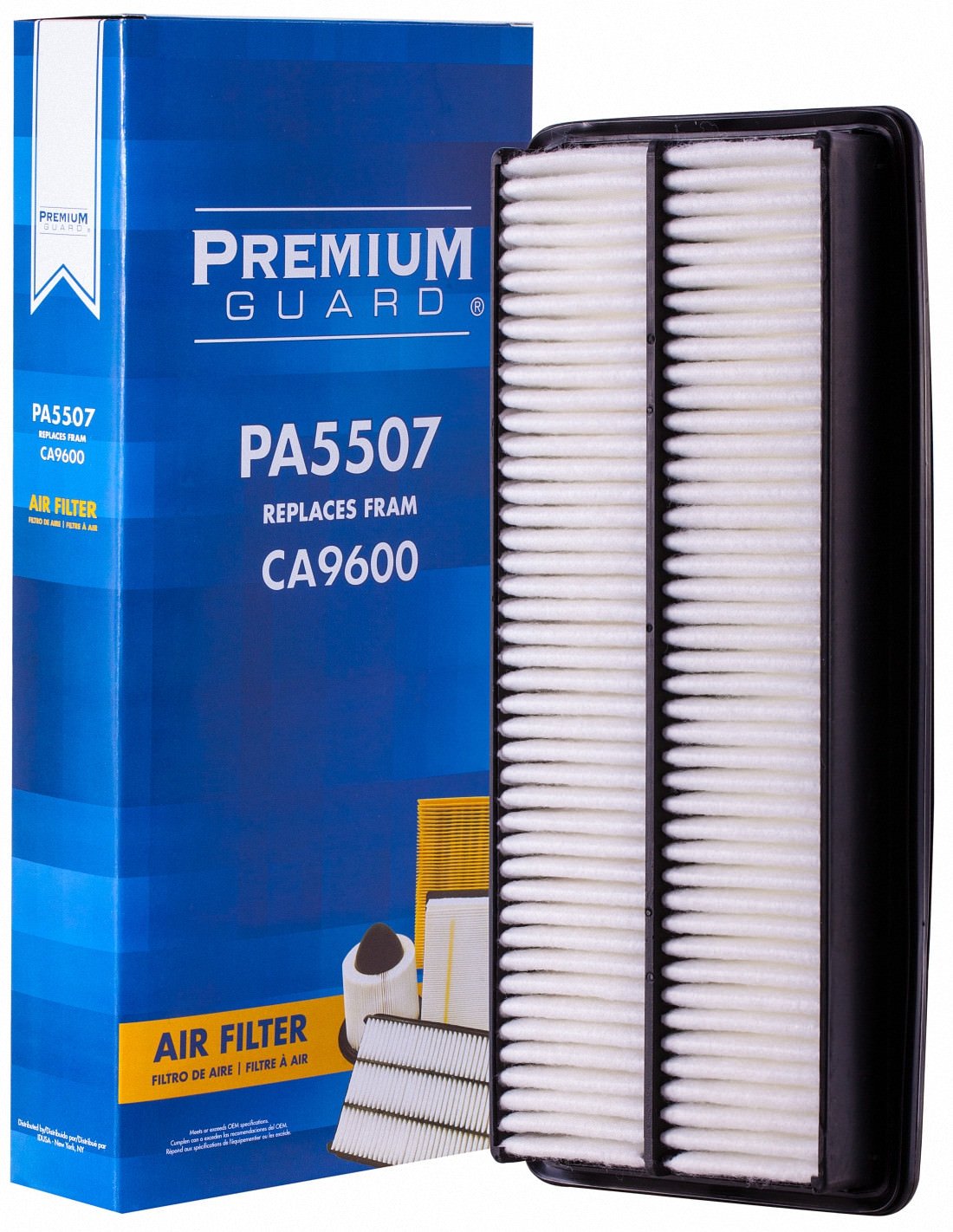 PG Engine Air Filter PA5507 - Compatible with 2005-2003 Honda Accord 4 Cylinder | High Performance Replacement Air Filter for Improved Engine Efficiency & Fuel Economy | Ideal for City Driving & Highway Commuting