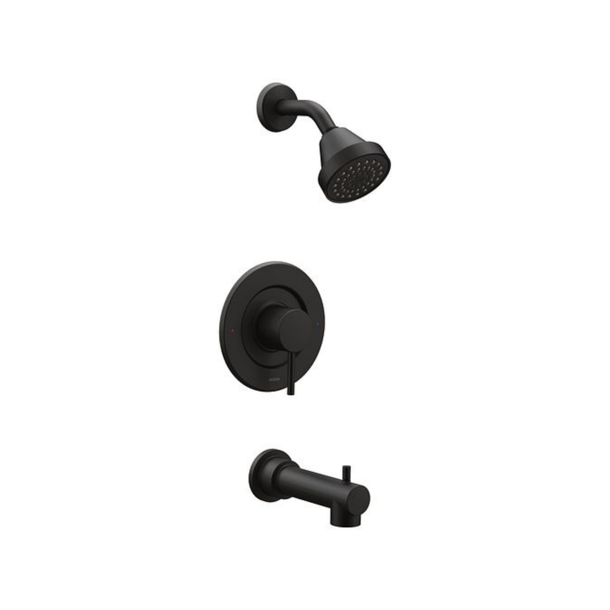 Moen Align Matte Black Posi Temp® T2193EPBL Tub/Shower Faucet - Modern Bathroom Fixture for Relaxing Showers & Spa-Like Experience